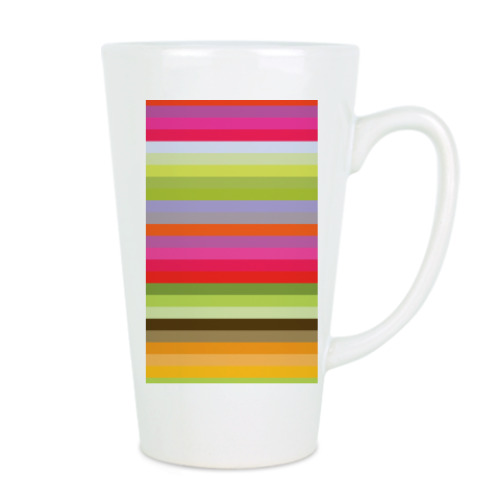 Чашка Латте с принтом Флюид