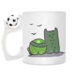Кружка с футбольным мячиком