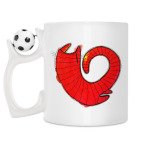 Кружка с футбольным мячиком