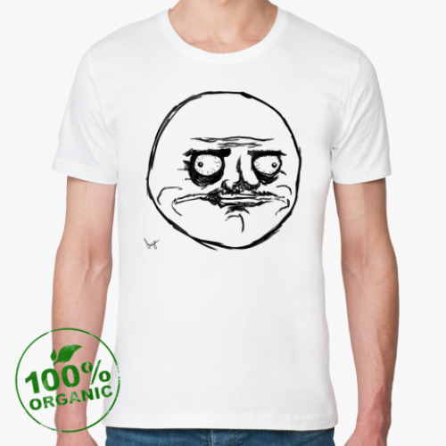 Футболка из органик-хлопка с принтом Me gusta