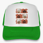 Кепка Trucker, зеленая Лего - хороший, плохой, злой