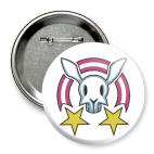 Значок 75 мм Звездный заяц