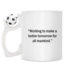 Кружка с футбольным мячиком