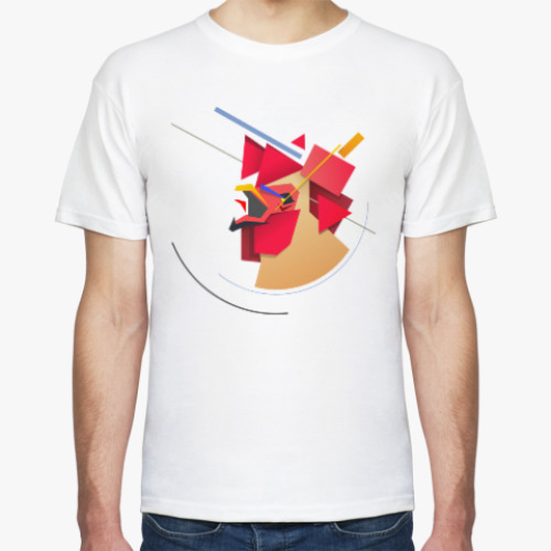Футболка с принтом Супрематический петух