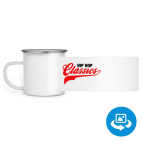 Кружка металлическая белая (круговая запечатка)