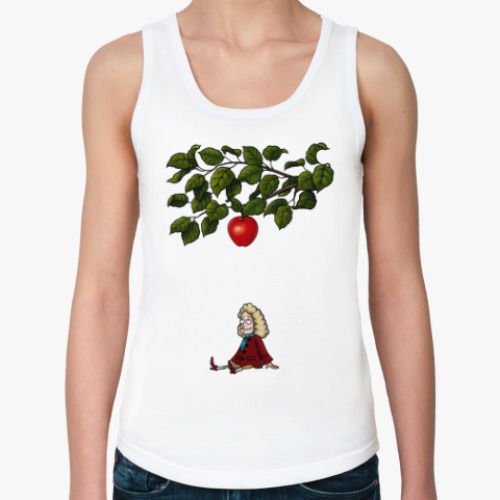 Женская майка с принтом Sir Isaac Newton