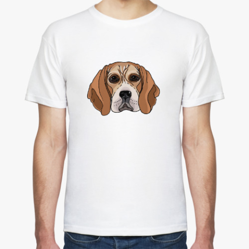 Футболка с принтом Бигль