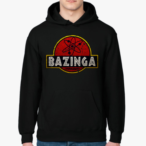 Толстовка худи с принтом Bazinga!