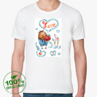 Мужская футболка органик