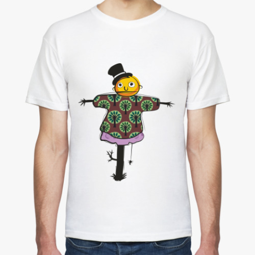 Футболка с принтом 'Пугало'