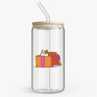 Банка с бамбуковой крышкой