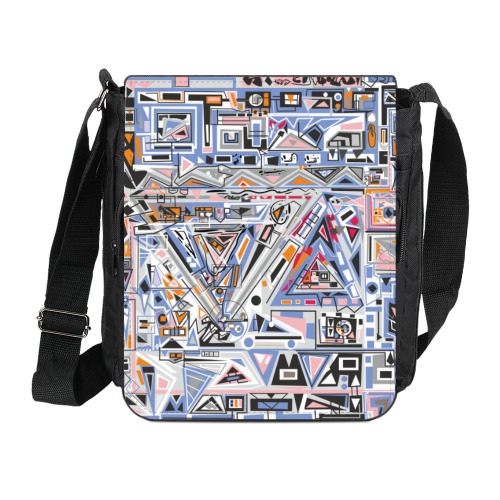 Сумка на плечо (мини-планшет) с принтом Ташизм