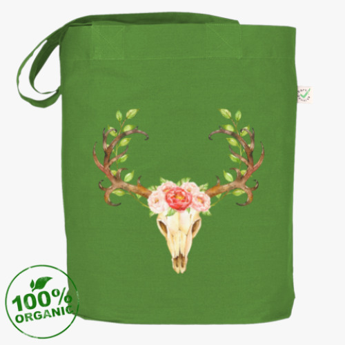 Сумка шоппер с принтом Акварель