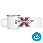 Кружка металлическая белая (круговая запечатка)