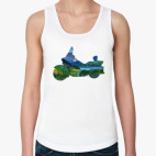 Женская майка Мотопейзаж