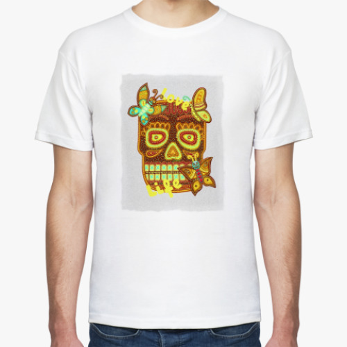 Футболка Мексика всегда с тобой. Черепушки-бабочки