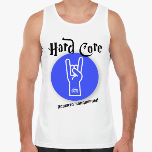 Майка с принтом Hard Core Заклинание