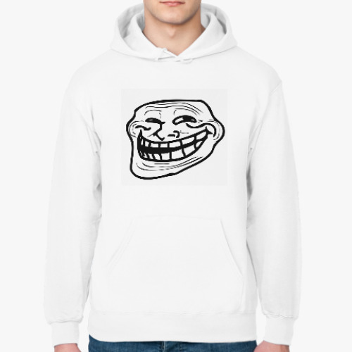 Толстовка худи с принтом Тролльфейс