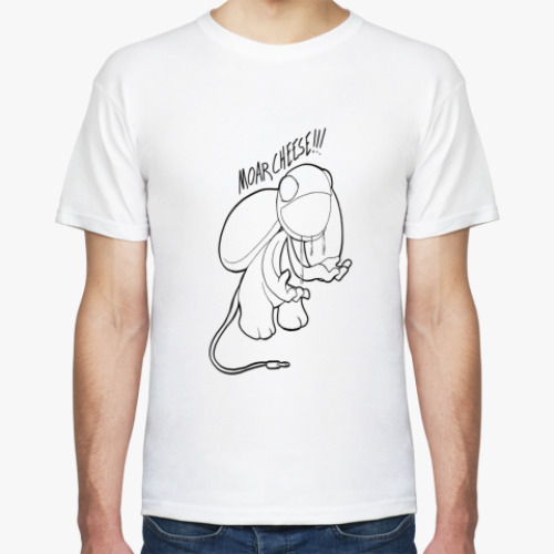 Футболка с принтом  Moar Cheese