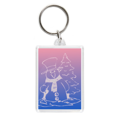 Брелок Cнеговик