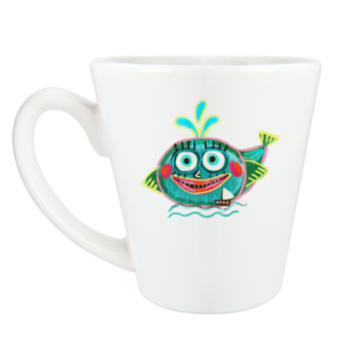 Чашка Латте Добрый, славный кит