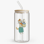 Банка с бамбуковой крышкой