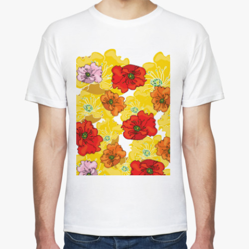 Футболка Марципановые цветы
