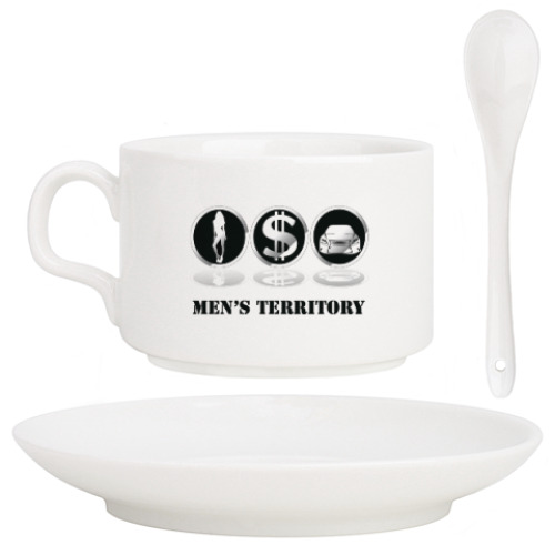 Кофейный набор с принтом Men's territory