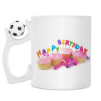 Кружка с футбольным мячиком