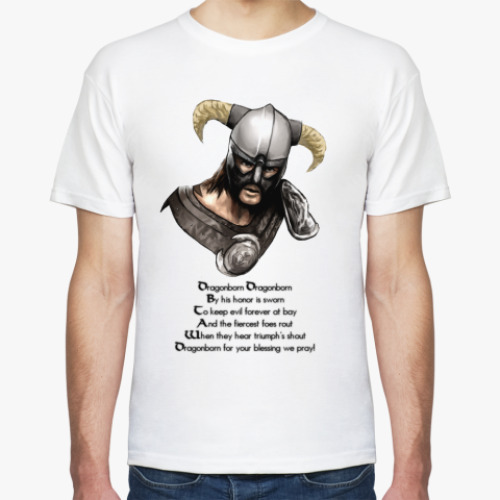 Футболка с принтом Dovahkiin