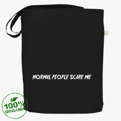 Сумка шоппер с принтом  Normal People Scare Me