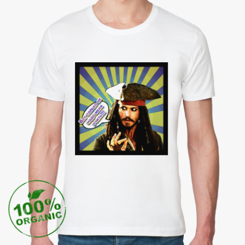 Футболка из органик-хлопка с принтом Джек говорит