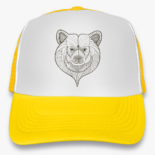 Кепка-тракер с принтом Медведь