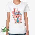 Женская футболка органик