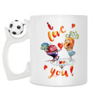 Кружка с футбольным мячиком