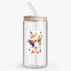 Банка с бамбуковой крышкой