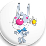 ЗАЯЦ С РОМАШКОЙ