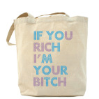 Холщовая сумка шоппер If you rich
