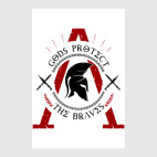 Постер 20 х 30 см воины-спартанцы