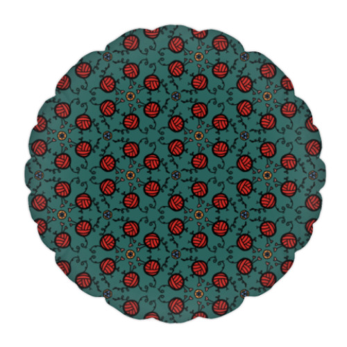 Подушка с принтом Чтоб мягче сиделось