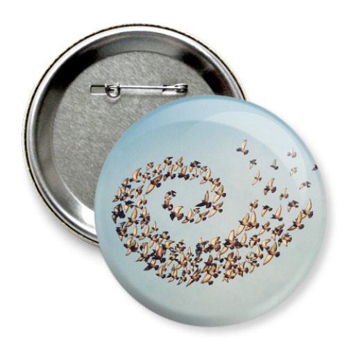 Значок 75мм Небо