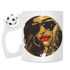 Кружка с футбольным мячиком