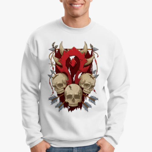 Свитшот с принтом За Орду!