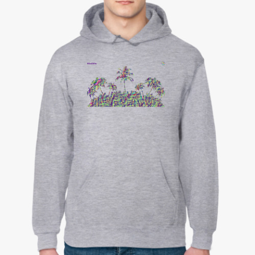 Толстовка худи с принтом Необитаемый остров