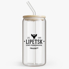 Банка с бамбуковой крышкой