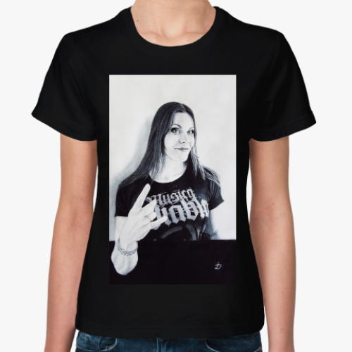 Женская футболка с принтом Floor Jansen