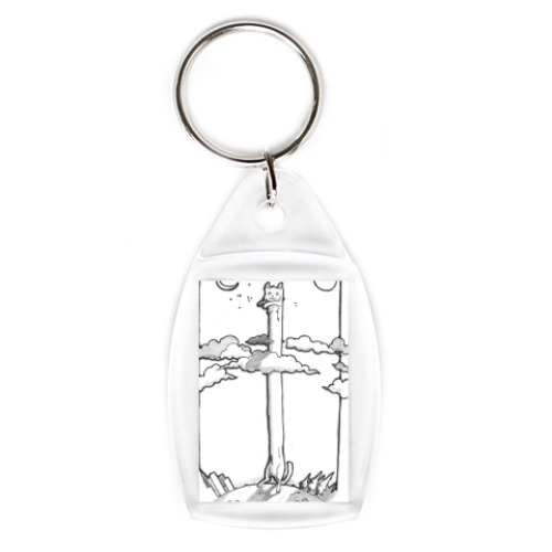 Брелок с принтом   ДлинКот