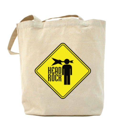 Сумка шоппер с принтом Рок в голове