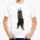 Детская классическая футболка  Енот