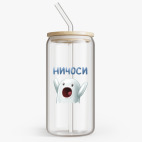 Банка с бамбуковой крышкой